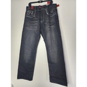Chams Premium Jeans Size 36 For Men Dark Gray Wash